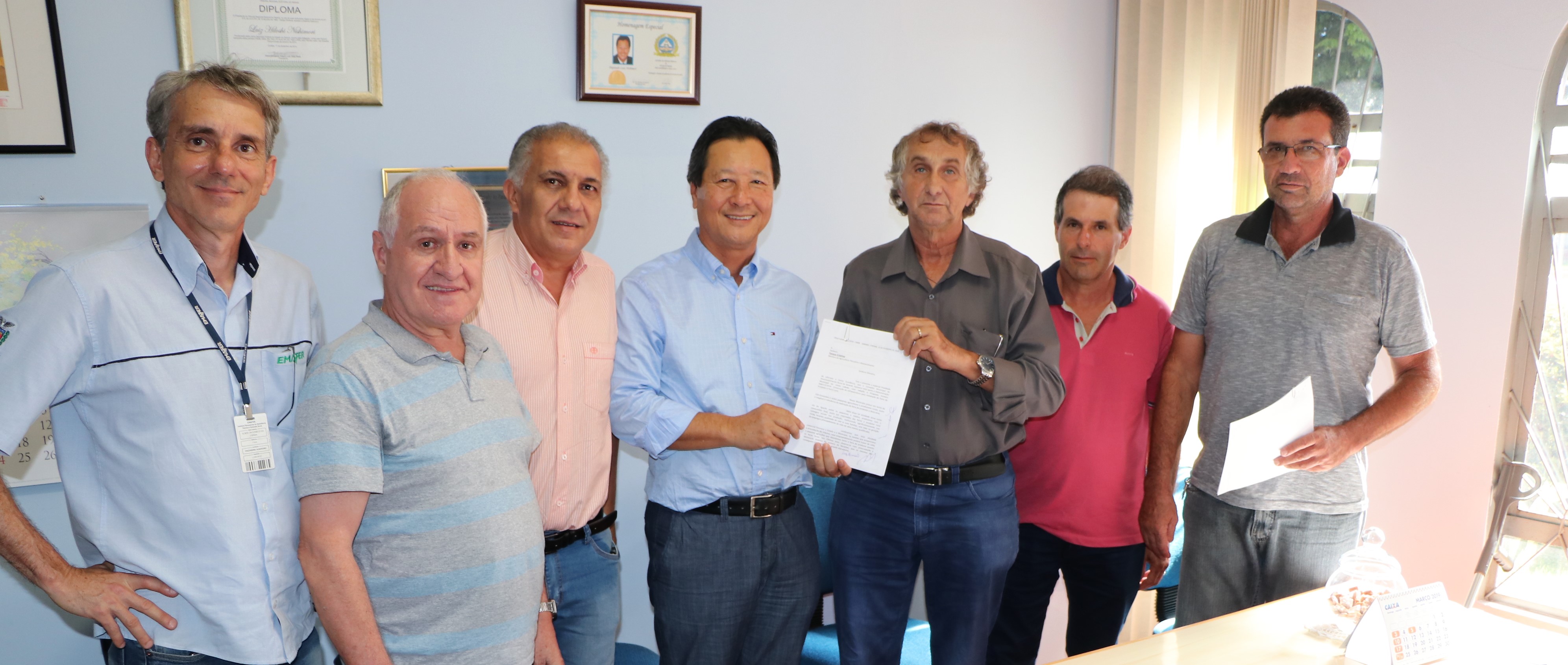Prefeito Walter Volpato e Lideranças Agrícolas foram recebidos pelo Deputado Federal Luiz Nishimori